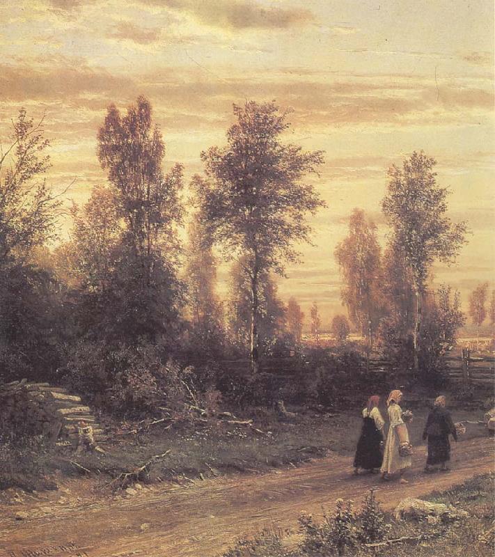Ivan Shishkin Evening France oil painting art